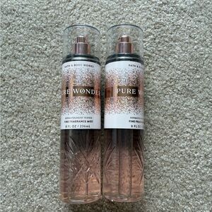 Bath & Body Works Pure Wonder Mist Duo - Rose Gold and Clear
